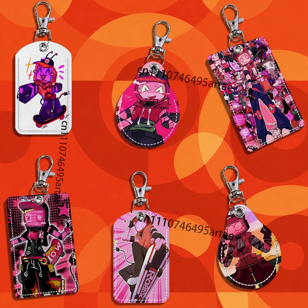 Key Holder Leather Pouch - Funny V-Veeronica Fanart Custom Rectangle ID
