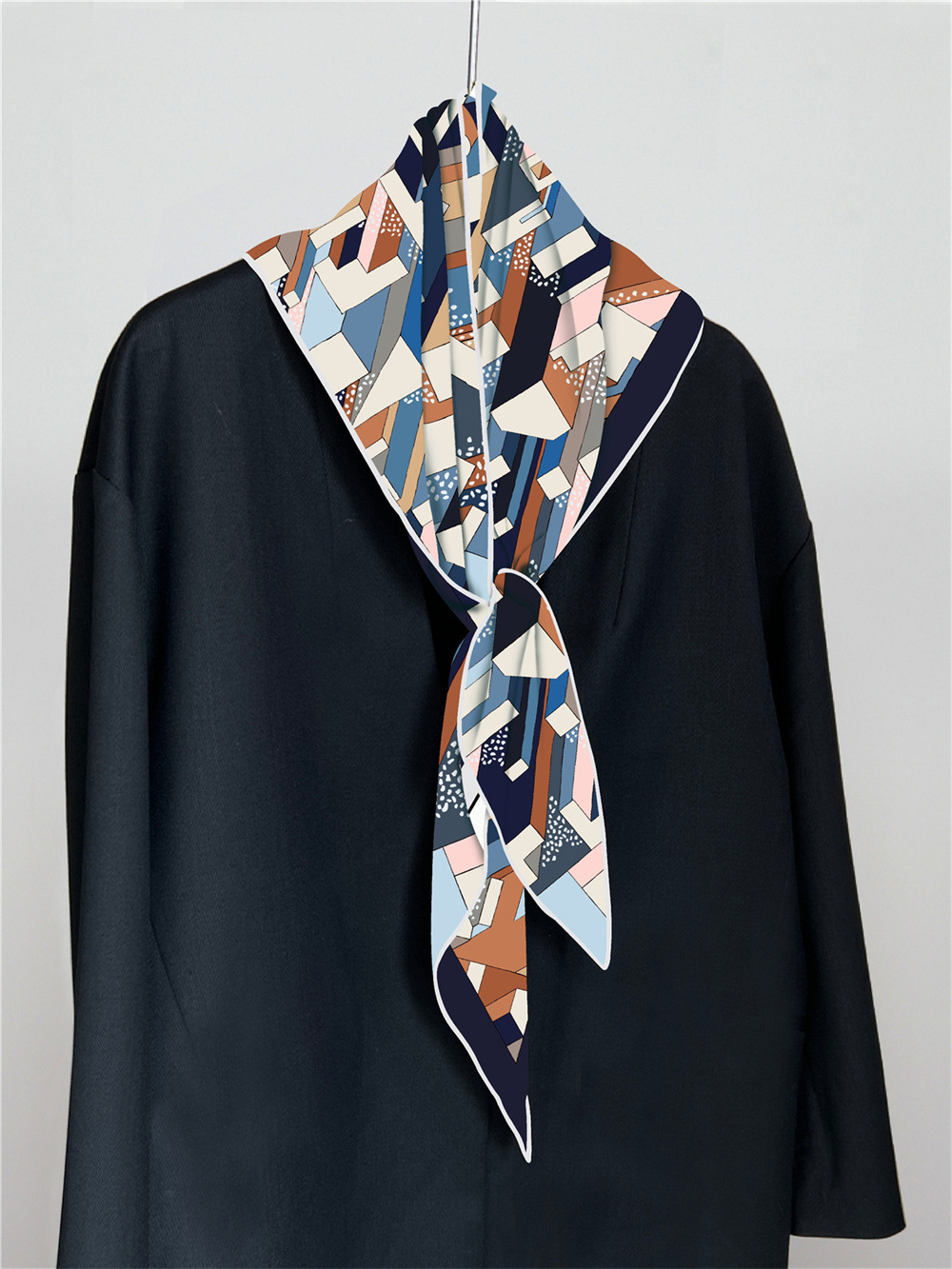 Luxury Bags Hong Kong - Large Triangle Shape Silk Scarf Luxury