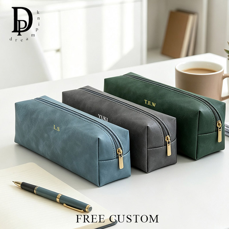 Luxury Bags China Wholesale - Vintage PU Leather Custom Initials Pen