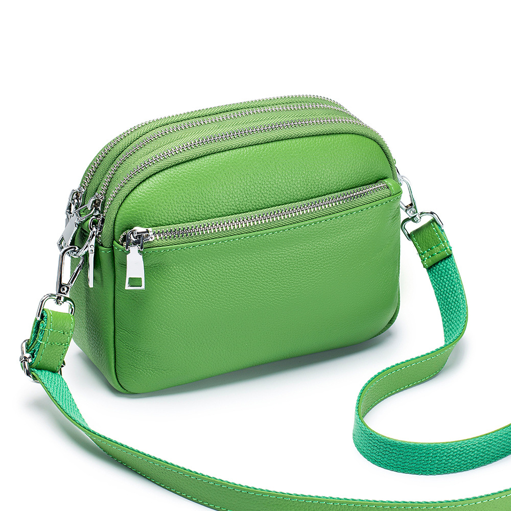 Key Holder Leather Pouch - Genuine Leather Versatile Shoulder Bag Women
