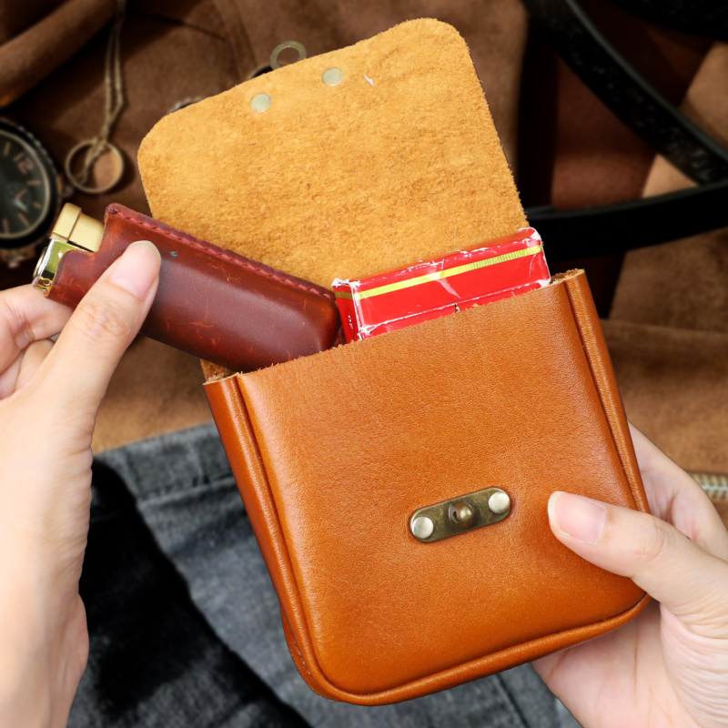 Soft Cowhide Small Waist Bag G - đánh giá và giá Key Holder Leather Pouch