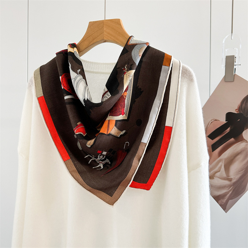 Two Faced Print Scarf 65CM Sca - đánh giá và giá Luxury Bags Hong Kong