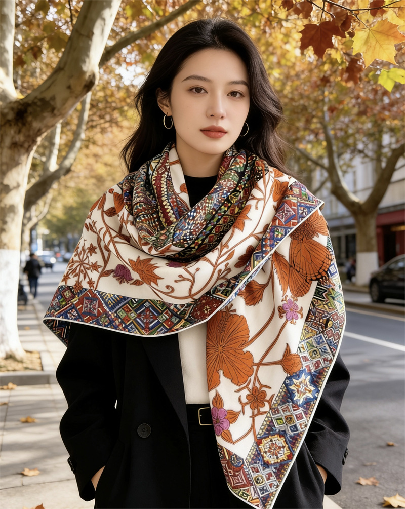 30%Silk 70%Wool Scarf Large Tw - đánh giá và giá Luxury Bags Hong Kong