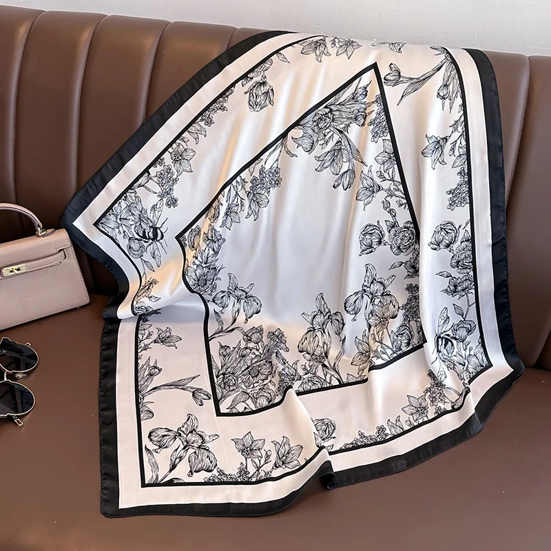 70*70cm Luxury Floral Print Si - đánh giá và giá Luxury Bags Online