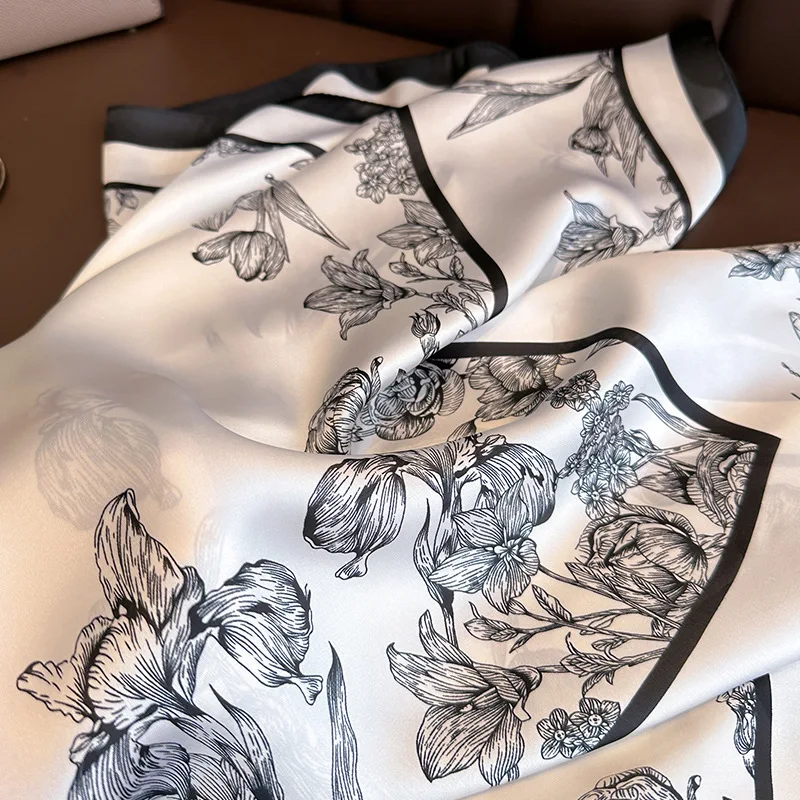 70*70cm Luxury Floral Print Si - đánh giá và giá Luxury Bags Online